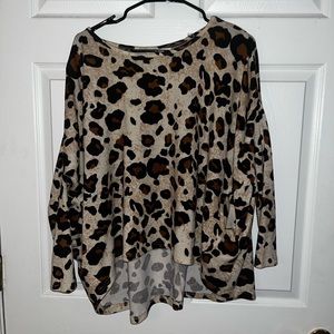 Large leopard print shirt